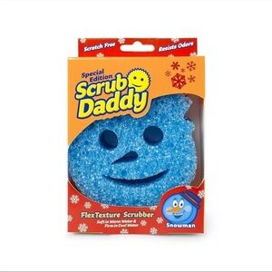Scrub Daddy FlexTexture Scrubber, Limited Edition- Snowman- NWT